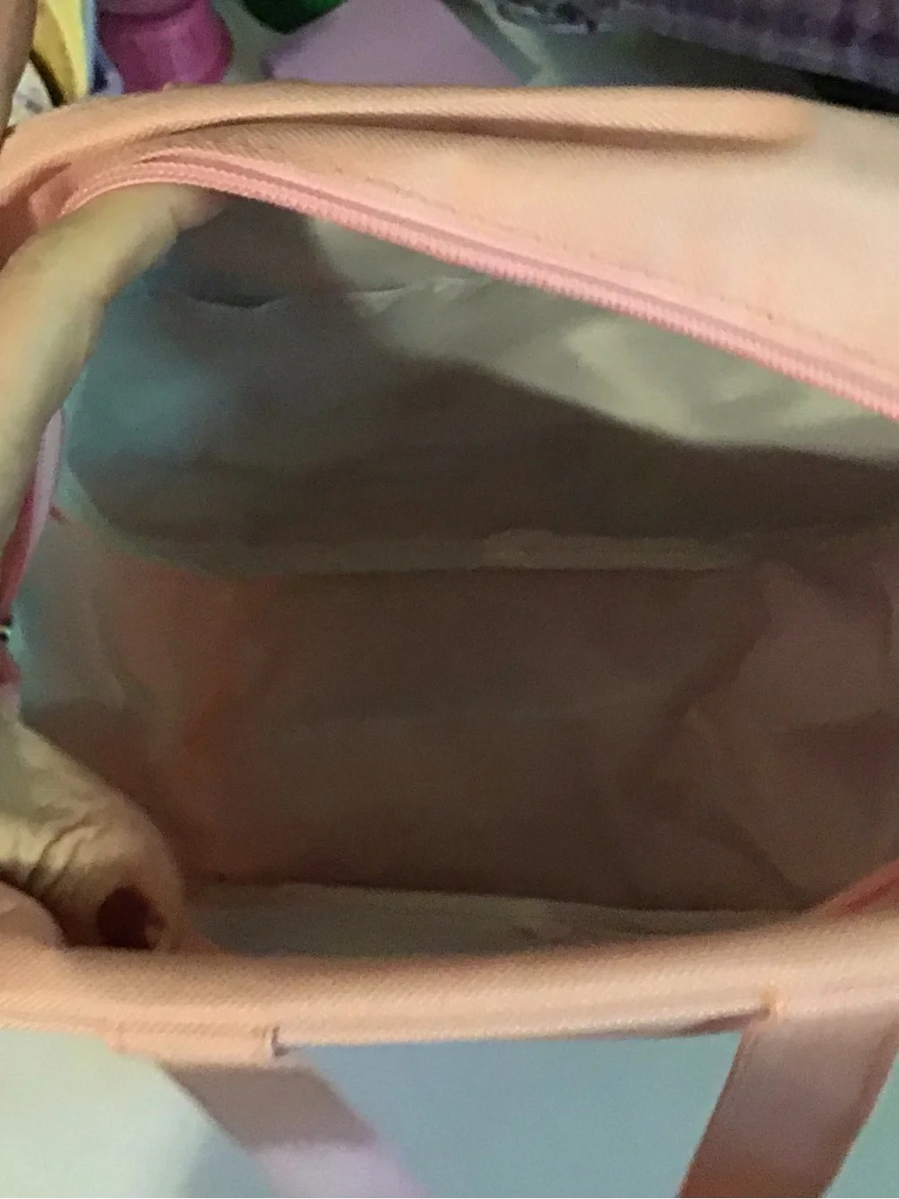 Hello Kitty Pink Lunch Tote with Red Bow Graphic